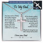 To My Dad Gift from Daughter, Dad Gifts, Dad Birthday Gift from Son, Dad Gift Ideas, Father's Day Gift (Ball Chain)