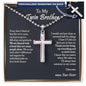 To My Twin Brother Gift, Birthday Gift for Twin Brother, Twin Brother Gift, Gift for Twin Brother, Twin Brother Birthday Gift, from Twin Sister - Ball Chain