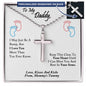 New Dad Gift, Gift For Dad From Bump, Pregnant Wife To Husband Gift, Dad-To-Be Gift - Ball Chain