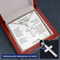 Son Gift from Mom, A Prayer for My Son Cross Necklace, Son Birthday Gift, Son Graduation Gift, From Dad to Son, Christmas Gifts For Son - Ball Chain
