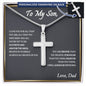 To My Son Gift, Son Keepsake Gifts from Dad, Son Birthday Gift, Son Graduation Gift, From Dad to Son, Christmas Gifts For Son - Snake Chain