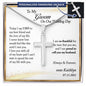 Groom Gift from Bride on Wedding Day, Personalized Groom Gift from Bride, Wedding Gift for Husband, From Bride to Groom - Snake Chain