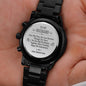 To My Husband Engraved Mens Watch, Christmas Gift for Husband, Anniversary Gift, Husband Birthday