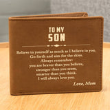 To My Son Wallet, Son Wallet Gift from Mom, Son Birthday Gift, Son Graduation Gift, From Dad to Son Gift, Christmas Gifts