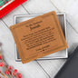 To My Husband Mens Leather Wallet, Anniversary Gift For Husband, Husband Birthday Gift, Gifts for Husband, Gift From Wife, Christmas Gifts