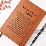 Son Gift from Mom, A Prayer for My Son, Personalized Leather Journal Gift for Son, Son Birthday, Son Graduation, Son Christmas Gifts