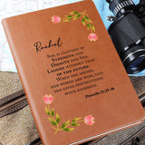 Proverbs 31 Personalized Journal, Christian Journal for Women, Bible Study Gifts, Religious Gifts, Unique Birthday Gift for Friend Family