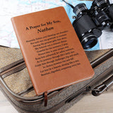 Son Gift from Mom, A Prayer for My Son, Personalized Leather Journal Gift for Son, Son Birthday, Son Graduation, Son Christmas Gifts