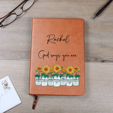 God Says You Are Personalized Journal, Bible Study Journal, Christian Gifts for Women, Religious Gifts, Unique Birthday Gift