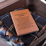 Son Gift from Mom, A Prayer for My Son, Personalized Leather Journal Gift for Son, Son Birthday, Son Graduation, Son Christmas Gifts
