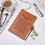 Son Gift from Mom, A Prayer for My Son, Personalized Leather Journal Gift for Son, Son Birthday, Son Graduation, Son Christmas Gifts