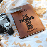 Philippians 4:13 Personalized Journal, Christian Gifts for Women and Men, Bible Study Journal, Religious Gifts, Unique Birthday Gift