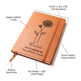 November Birth Flower Personalized Journal, Chrysanthemum Birth Flower Custom Journal, Engraved Gratitude Journal, Prayer Journal, Christmas Gifts