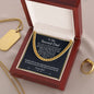 To My Second Dad Cuban Chain Gift, Bonus Dad Gift, Step Dad Gift from Step Children