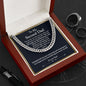 To My Second Dad Cuban Chain Gift, Bonus Dad Gift, Step Dad Gift from Step Children