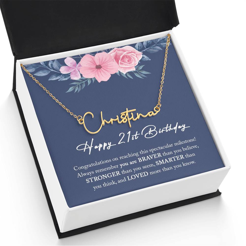 21st Birthday Gift For Her, 21st Birthday Gift for Daughter, Best Friend 21st Birthday, 21st Birthday Necklace, 21st Birthday Jewelry