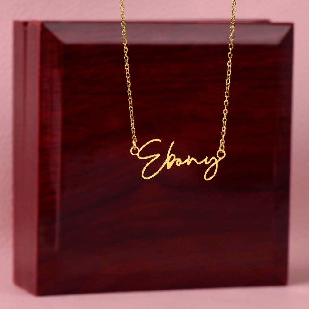 Signature Name Necklace - Graduation Gift 04