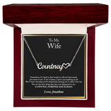 To My Wife Necklace, Anniversary Gift For Wife, Wife Birthday Gift, Wife Necklace, Christmas Gifts, Valentine's Day Gift, Personalized Gifts