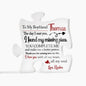 "You Are My Missing Piece" Personalized Gift for Boyfriend, Romantic Anniversary Gift, Best Valentines Day Gift