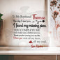 "You Are My Missing Piece" Personalized Gift for Boyfriend, Romantic Anniversary Gift, Best Valentines Day Gift