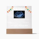 Christmas Gift for Daddy To Be Gift, Baby Scan LED Frame for First Time Dad, Personalized New Dad Gift, 1st Christmas for Daddy To Be