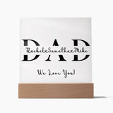 Dad Gifts from Daughter, Customized Dad Sign with Kids Names, Gifts for Dad from Son, Father's Day Gift, Christmas Gifts