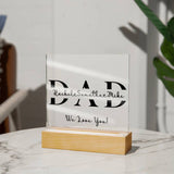 Dad Gifts from Daughter, Customized Dad Sign with Kids Names, Gifts for Dad from Son, Father's Day Gift, Christmas Gifts