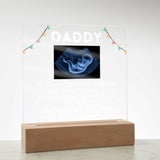 Daddy To Be Father's Day Gift from Baby Bump, Baby Scan LED Frame, Sonogram LED Frame for New Daddy