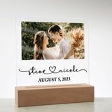 Wedding Gift for Couple Personalized, Photo Frame for Wedding Couple