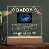 Christmas Gift for Daddy To Be Gift, Baby Scan LED Frame for First Time Dad, Personalized New Dad Gift, 1st Christmas for Daddy To Be