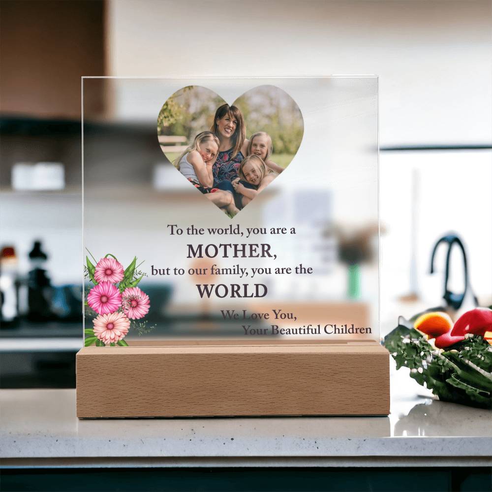 Personalized Photo Acrylic Gift for Mom, Custom Mother's Day Gifts From Daughter, Mom Birthday, Christmas Gift For Mom