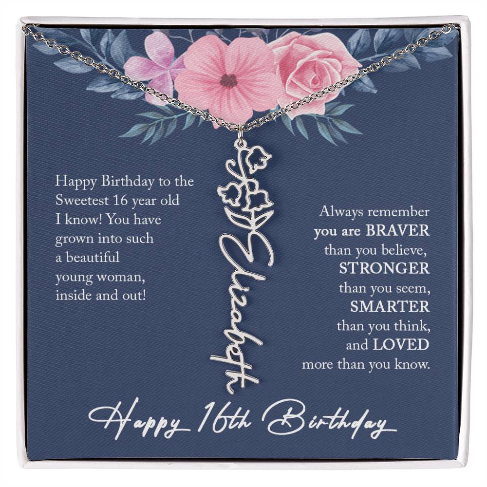 16th Birthday Gift Girl Necklace, Sweet 16 Necklace, Sweet 16 Gifts For Girls, Gift For 16 Year Old Girl, Sweet Sixteen