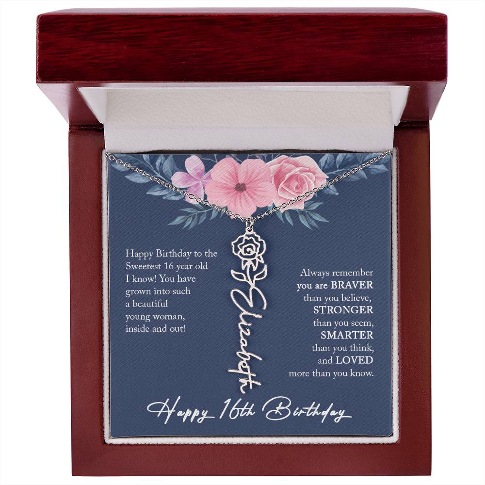16th Birthday Gift Girl Necklace, Sweet 16 Necklace, Sweet 16 Gifts For Girls, Gift For 16 Year Old Girl, Sweet Sixteen