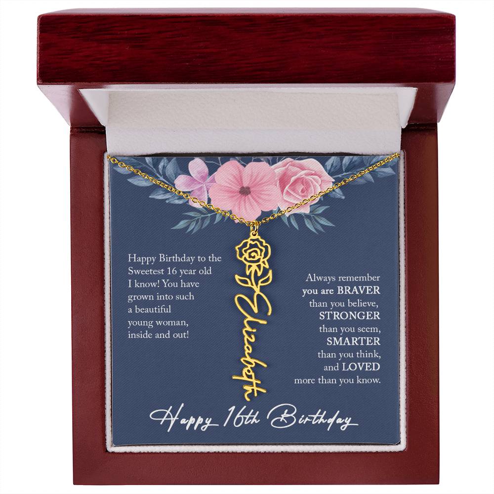 16th Birthday Gift Girl Necklace, Sweet 16 Necklace, Sweet 16 Gifts For Girls, Gift For 16 Year Old Girl, Sweet Sixteen