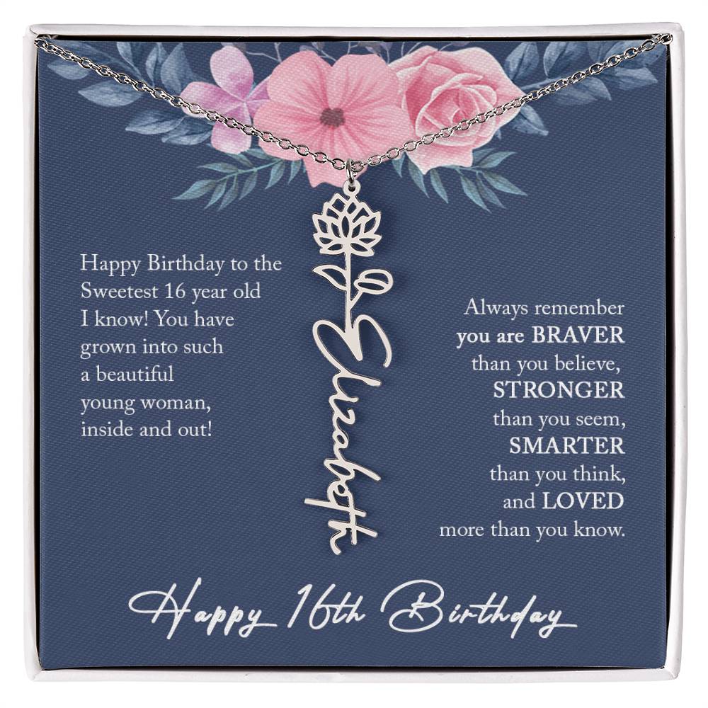 16th Birthday Gift Girl Necklace, Sweet 16 Necklace, Sweet 16 Gifts For Girls, Gift For 16 Year Old Girl, Sweet Sixteen