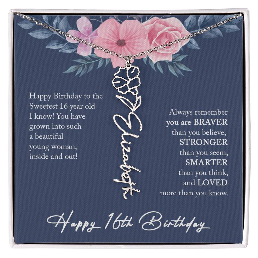 16th Birthday Gift Girl Necklace, Sweet 16 Necklace, Sweet 16 Gifts For Girls, Gift For 16 Year Old Girl, Sweet Sixteen