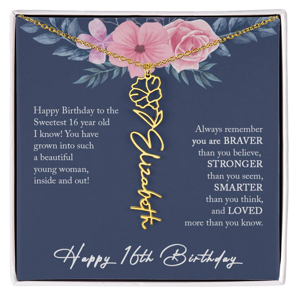 16th Birthday Gift Girl Necklace, Sweet 16 Necklace, Sweet 16 Gifts For Girls, Gift For 16 Year Old Girl, Sweet Sixteen