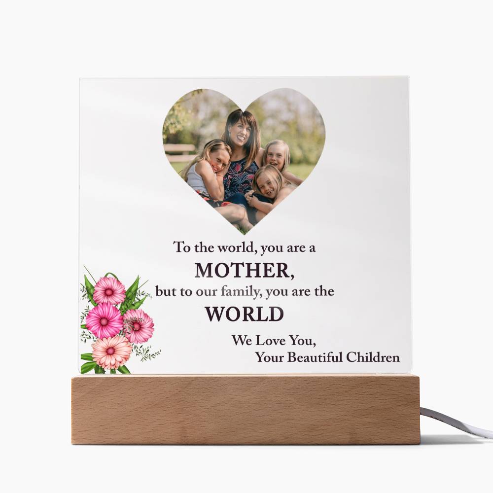 Personalized Photo Acrylic Gift for Mom, Custom Mother's Day Gifts From Daughter, Mom Birthday, Christmas Gift For Mom