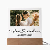 Wedding Gift for Couple Personalized, Photo Frame for Wedding Couple
