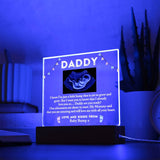 Daddy To Be Keepsake Gift From Baby Bump, Baby Scan LED Frame, Sonogram LED Frame for New Daddy, Birthday Gift for First Time Dad