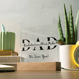 Dad Gifts from Daughter, Customized Dad Sign with Kids Names, Gifts for Dad from Son, Father's Day Gift, Christmas Gifts