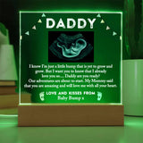 Daddy To Be Keepsake Gift From Baby Bump, Baby Scan LED Frame, Sonogram LED Frame for New Daddy, Birthday Gift for First Time Dad