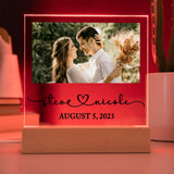 Wedding Gift for Couple Personalized, Photo Frame for Wedding Couple