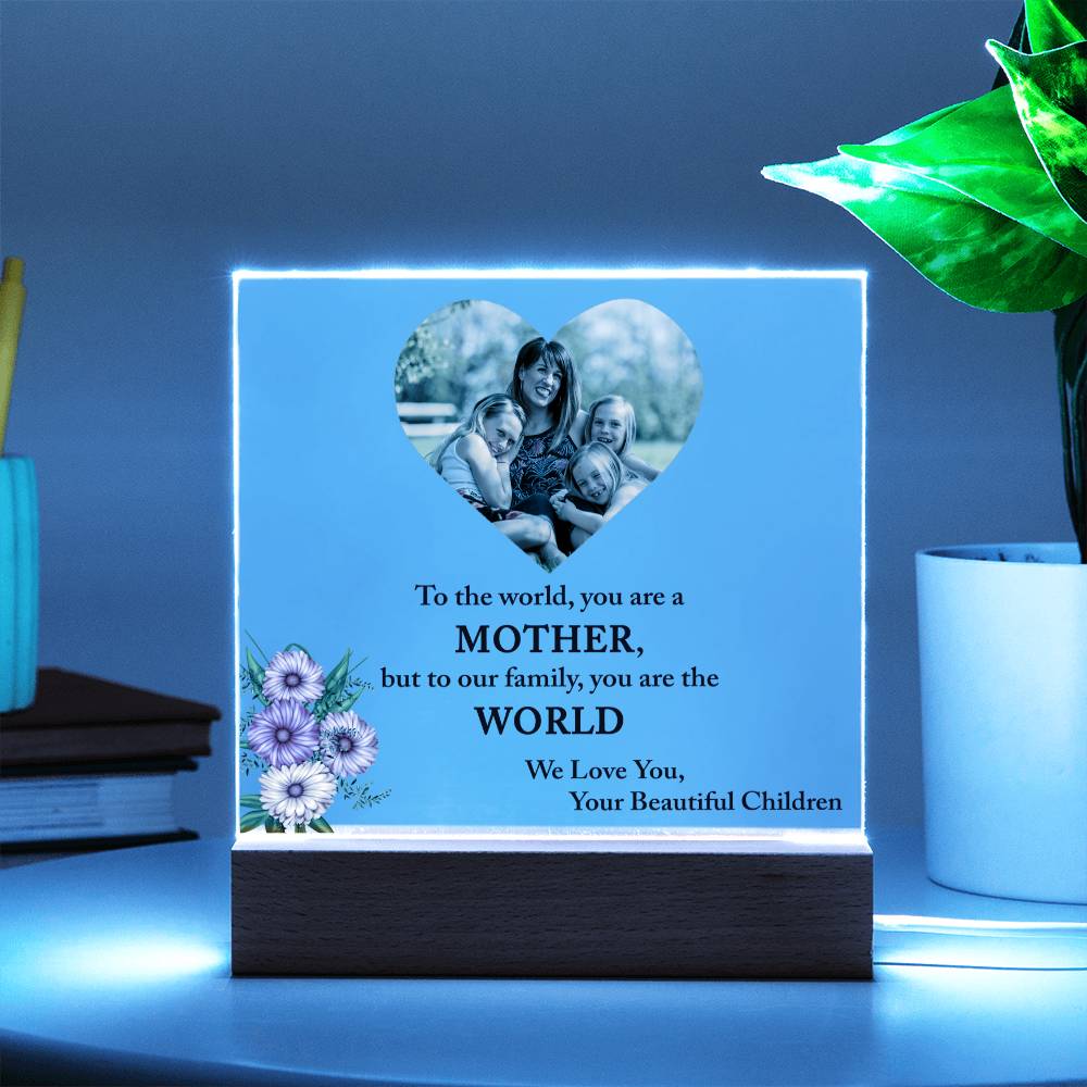 Personalized Photo Acrylic Gift for Mom, Custom Mother's Day Gifts From Daughter, Mom Birthday, Christmas Gift For Mom