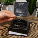 To My Husband Love You Forever Bracelet, Husband Birthday Gift, Gift for Husband, Anniversary Gift