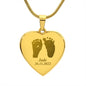 Baby Feet Necklace - Customized