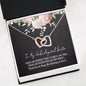 Unbiological Sister Interlocking Hearts Necklace, Soul Sister Necklace, Best Friend Necklace