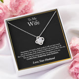 To My Wife Necklace, Anniversary Gift For Wife, Wife Birthday Gift, Wife Necklace, Christmas Gifts, Valentine's Day Gift