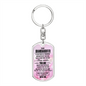 Granddaughter Keychain, To My Granddaughter Personalized Keychain, Meaningful Gift from Grandma, Granddaughter Birthday, Graduation Gift
