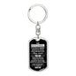 To My Grandson Keychain, Gifts For Grandson From Grandma, Birthday Gift, Christmas Gift, Graduation Gift For Grandson, From Grandpa